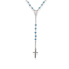 Load image into Gallery viewer, Amen Classic Rosary Silver Necklace for Women CROBC4
