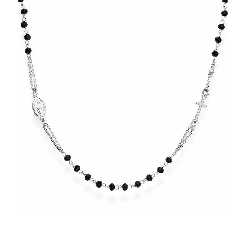 Amen Rosario Silver Necklace for Women CROBN3