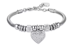 Cargar imagen en el visor de la galería, BK2334 Pulsera de Mujer Luca Barra con Corazón
