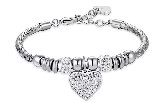 BK2334 Pulsera de Mujer Luca Barra con Corazón