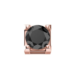 Charm in oro rosa e Diamante nero Eelements DCHF3305.005