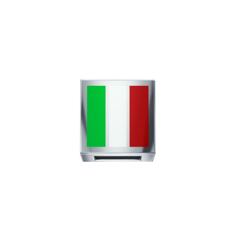 Charm Elements Bandera Italiana en oro blanco de 18 kt DCHF3463