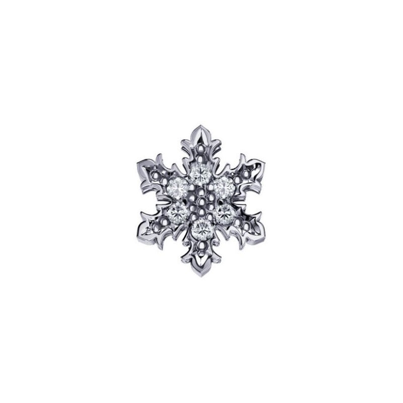 Charm Elements simboli fiocco di neve in Oro bianco e diamanti DCHF6541.003