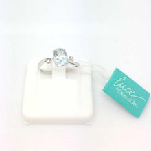 Load image into Gallery viewer, Women&#39;s Ring in 18Kt White Gold Aquamarine DHAA7191.003
