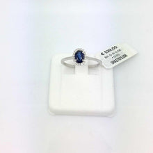 Load image into Gallery viewer, Women&#39;s Ring In 18Kt White Gold with Sapphire and diamonds DHAZ7879.006
