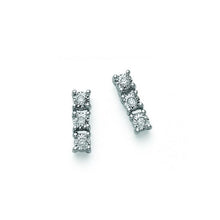 Load image into Gallery viewer, Women&#39;s earrings in 18 Kt white gold Trilogy Woman Gold DHOT7894.006
