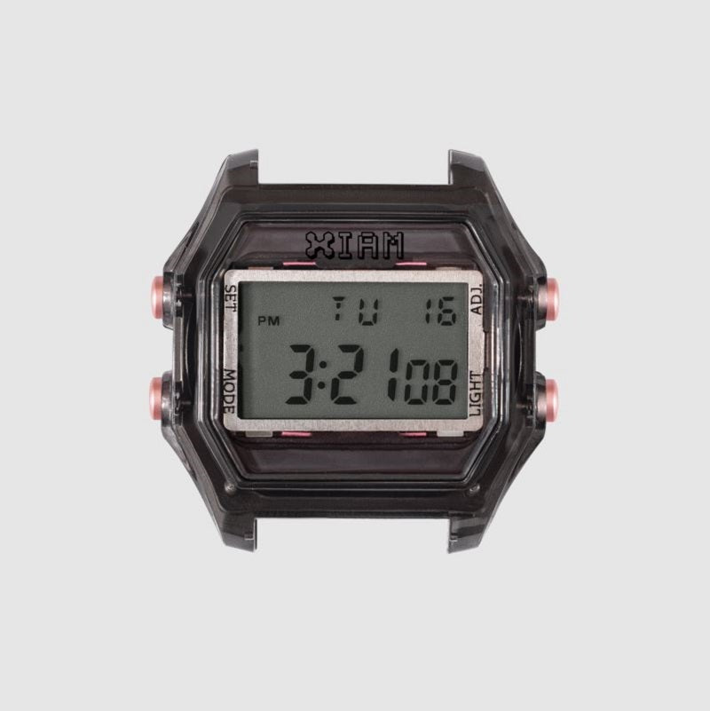 I AM IAM-117-1450 Caja de reloj digital para hombre