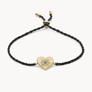 Bracciale Da Donna in nylon nero malocchio Fossil JF03235710