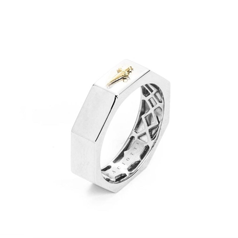 Cesare Paciotti Anillo de hombre en plata 925 JPAN2405B/28