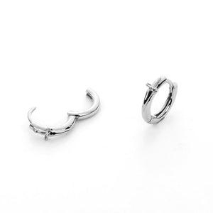 Cesare Paciotti silver men's earrings JPOR2355B