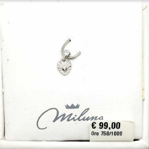 Pendente Miluna In Oro Bianco e Diamante KFPD673M