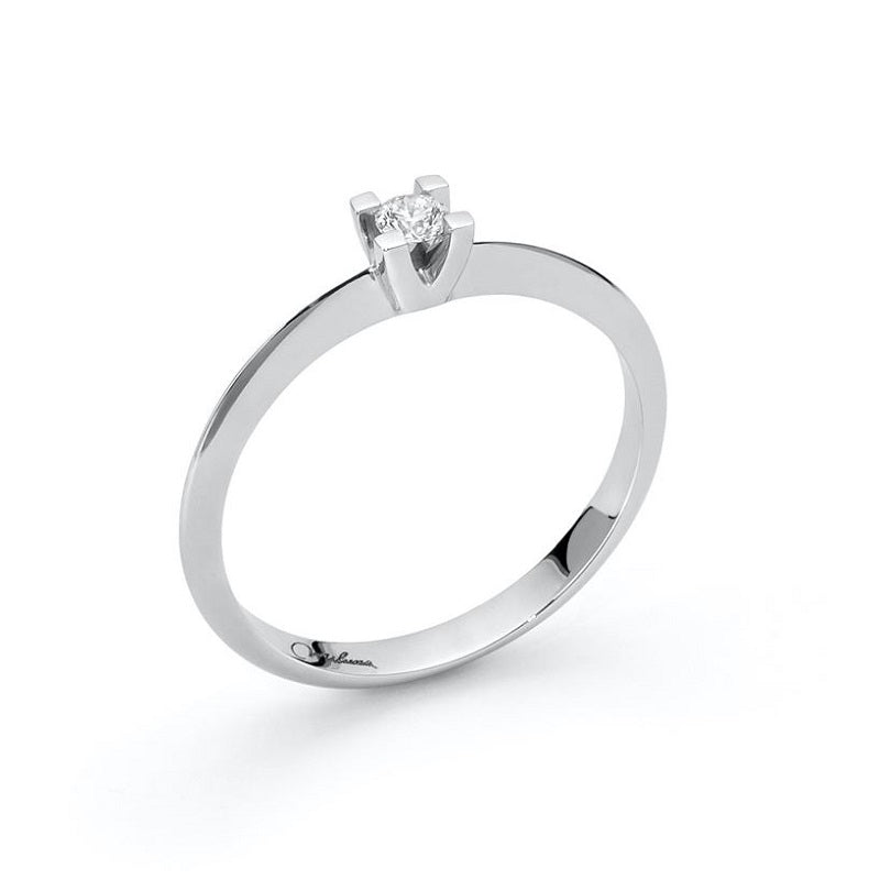 Miluna LID3265-013G7 White Gold Women's Solitaire Ring