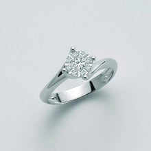 Load image into Gallery viewer, Miluna Solitaire Women's Ring in 18Kt White Gold with Diamond LID3282
