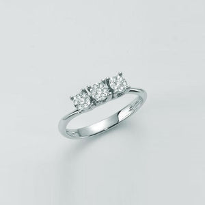 Anello Da Donna Miluna Trilogy Oro Bianco E Diamanti LID3369