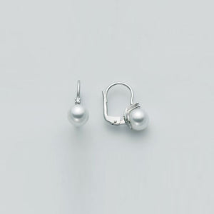 Pendientes Miluna de oro blanco con diamantes y perla cultivada MOR775BM_003