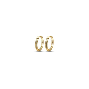 Luca Barra OK1122 women's earrings in 16 mm golden steel