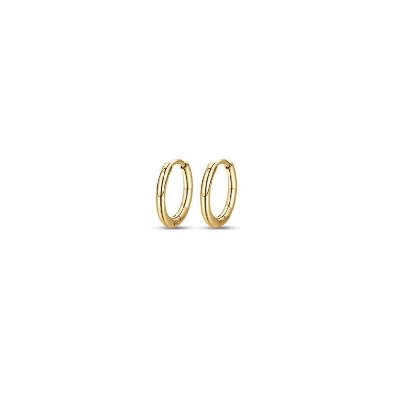 Luca Barra OK1122 women's earrings in 16 mm golden steel