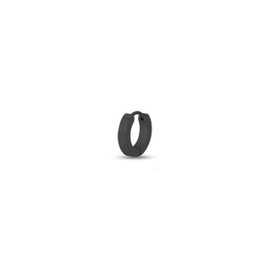 Mono earring in black steel 13 mm Luca Barra OK1129