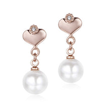 Load image into Gallery viewer, Luca Barra OK881 women&#39;s steel earrings with pearls
