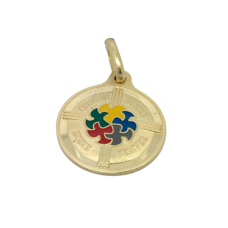 Round Pendant in 18 kt Gold ORF-09211