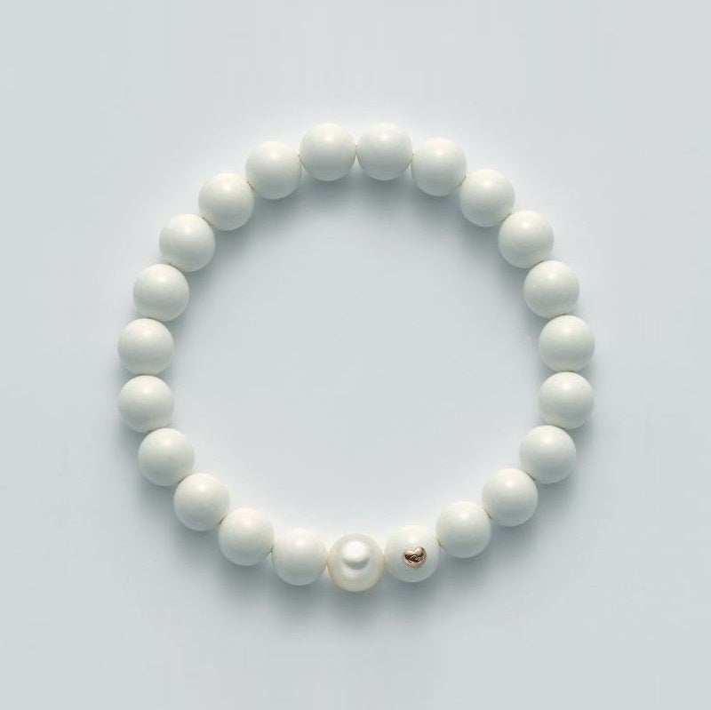 Bracciale Da Donna Miluna Perla bianca 8mm PBR1804