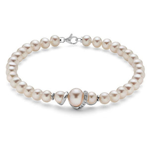 Women's bracelet with pearls Miluna PBR3042V