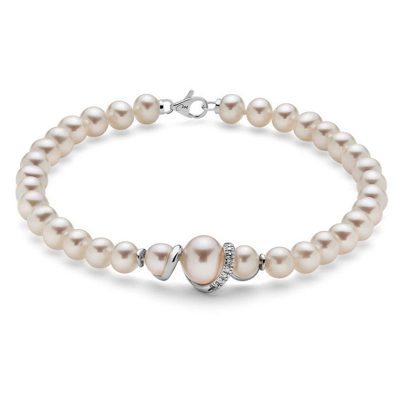 Women's bracelet with pearls Miluna PBR3042V