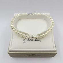Carica l&#39;immagine nel visualizzatore di Gallery, Bracciale da donna In Oro Bianco con Perle Miluna PBR3368
