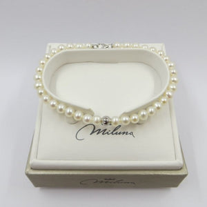 Bracciale da donna In Oro Bianco con Perle Miluna PBR3368