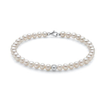 Carica l&#39;immagine nel visualizzatore di Gallery, Bracciale da donna In Oro Bianco con Perle Miluna PBR3368

