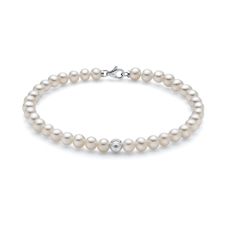 Bracciale da donna In Oro Bianco con Perle Miluna PBR3368