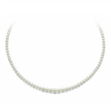 Carica l&#39;immagine nel visualizzatore di Gallery, Collana da donna con perle bianche a scalare PCL2325
