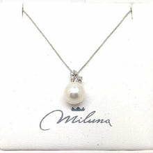 Load image into Gallery viewer, Miluna Women&#39;s Necklace In White Gold With Pearl PCL2872
