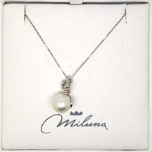 Load image into Gallery viewer, Miluna Women&#39;s Necklace In White Gold With Pearl PCL2872
