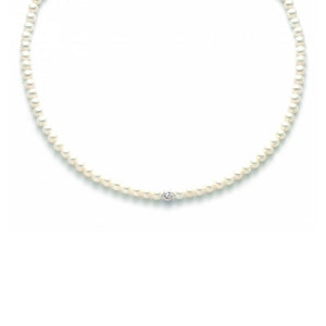 Collana Da Donna Miluna con Perle Naturali in oro bianco 18kt PCL4978B