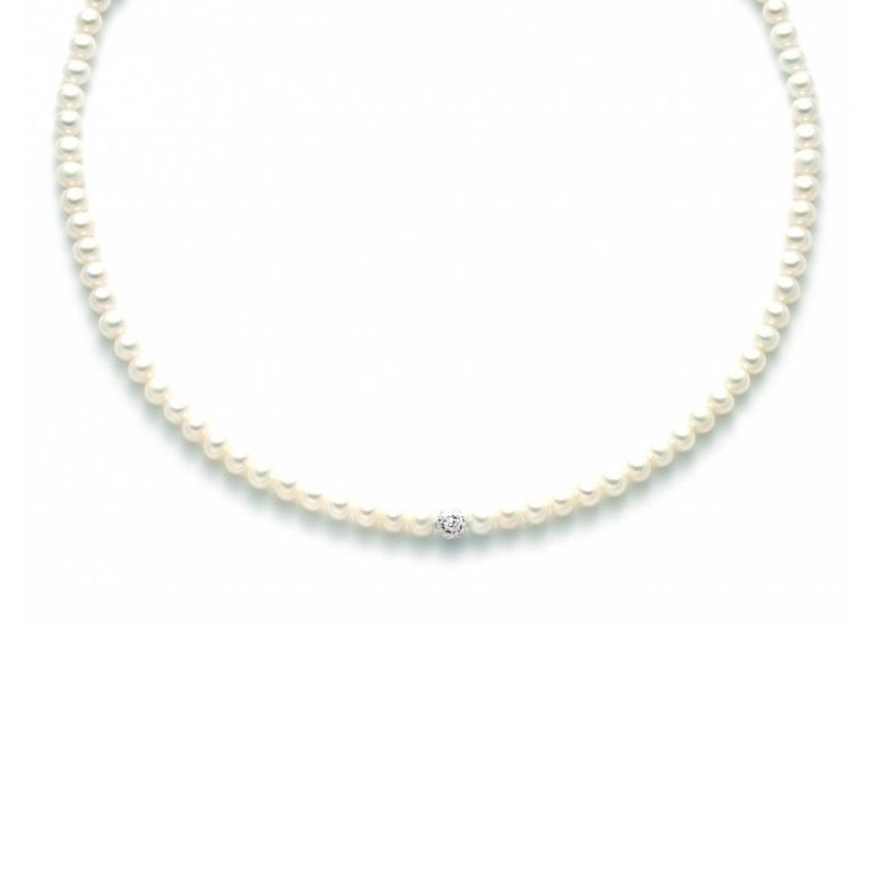Collana Da Donna Miluna con Perle Naturali in oro bianco 18kt PCL4978B