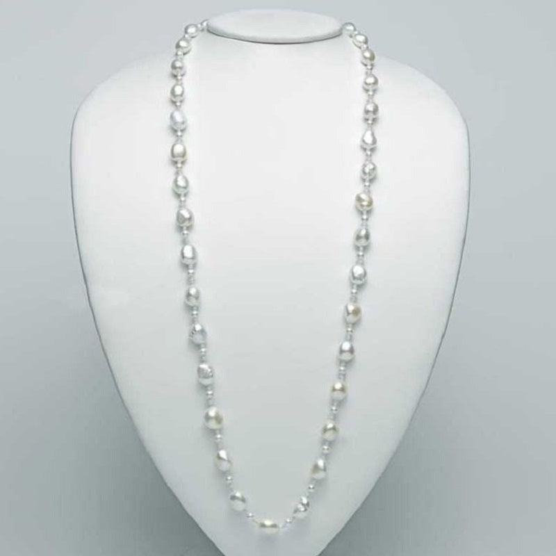 Collar de mujer Miluna en plata con perlas nudo PCL5340V