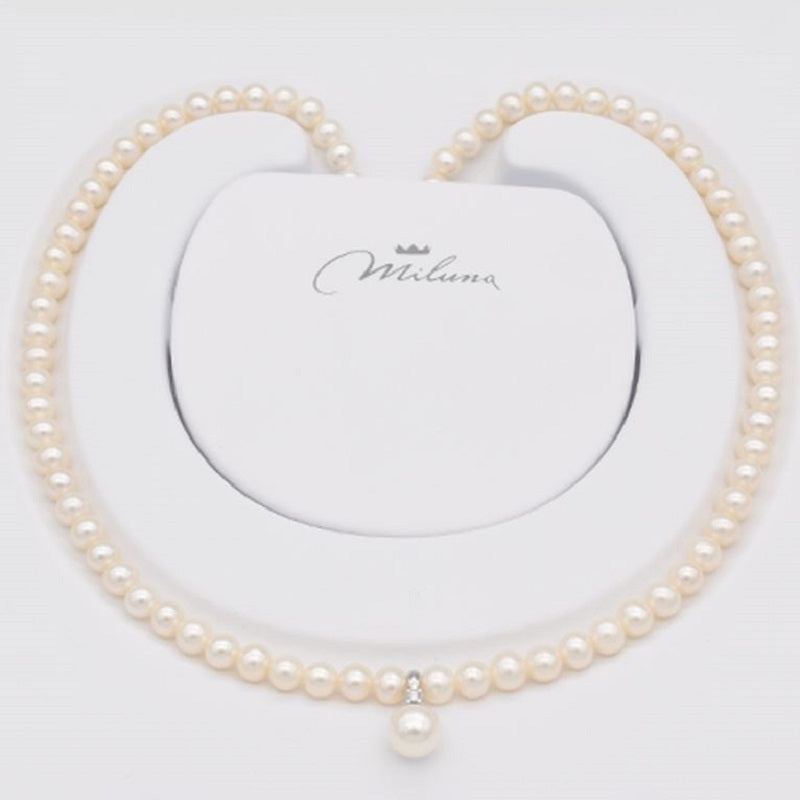 Collar Miluna Mujer Perlas y Diamantes Bride PCL5528