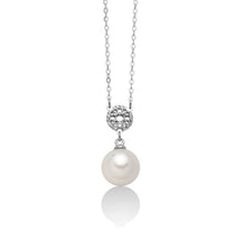 Load image into Gallery viewer, Miluna Women&#39;s Necklace In White Gold With Pearl PCL6169
