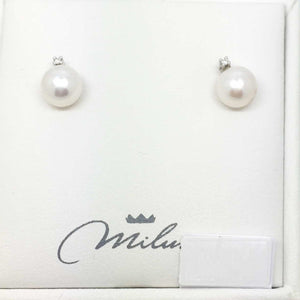 Women's Earrings with Pearls and Light Points Miluna PER2301