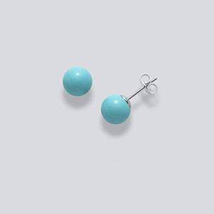 Pendientes de mujer Miluna Terra E Mare con turquesa en plata de 9 mm PER2326