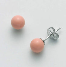 Carica l&#39;immagine nel visualizzatore di Gallery, Orecchini Donna Miluna Corallo Rosa A Lobo Diametro 7mm PER2407
