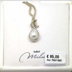 Pendente Miluna In Oro Bianco Con Perla PPF142
