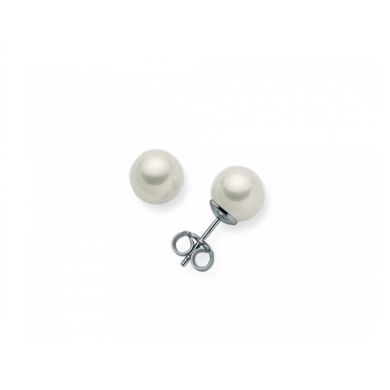 Pendientes de mujer Miluna en oro blanco con perla PPN556BMX