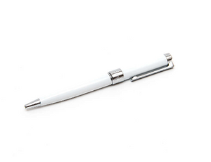 RS8511/BSW Bolígrafo roller Rosenthal blanco y plateado