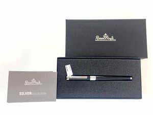 RS8521/SB Rosenthal black ballpoint pen with silver trim