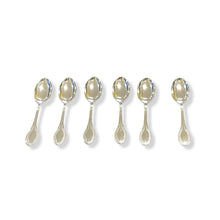 Load image into Gallery viewer, Cafe spoons in 800 thousandths empire style silver
