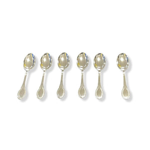 Cafe spoons in 800 thousandths empire style silver