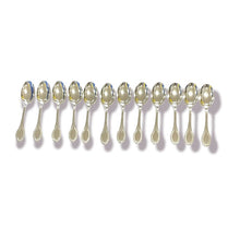 Load image into Gallery viewer, Cafe spoons in 800 thousandths empire style silver
