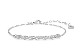 BRA 232 Pulsera Comete de plata con circonitas